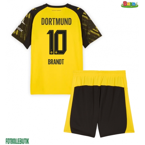 Borussia Dortmund Julian Brandt #10 Hemmaställ Barn 2025-26 Kortärmad (+ Korta byxor)